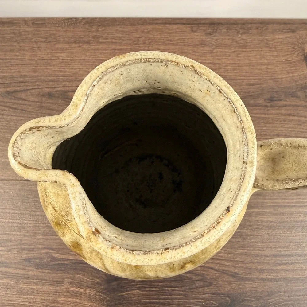 Robert Weiss Handmade Stoneware Pitcher MCM Studio Pottery Glazed Ceramic